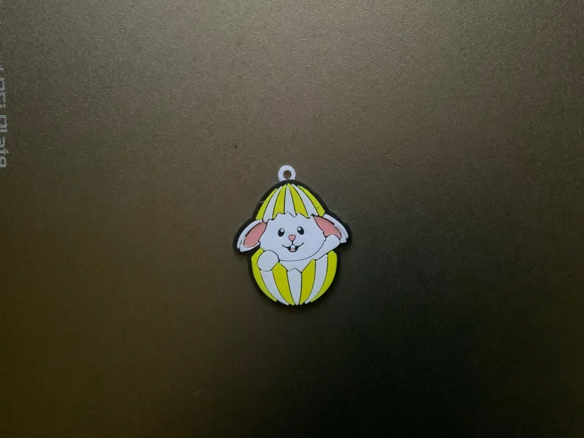 Móc khóa / Mặt dây chuyền hình thỏ Phục Sinh dễ thương - Image 2