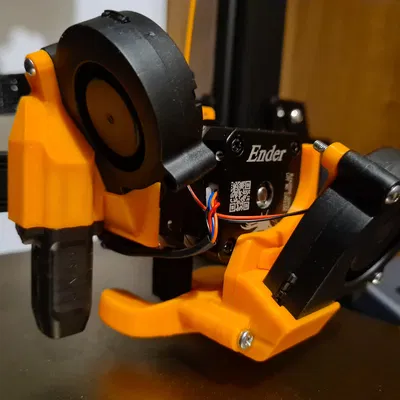 Giá đỡ Zero-Y Offset cho Ender 3 S1/Pro với Quạt 5015 cho TriangleLabs CHCB-OT Hotend