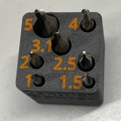 Hộp Gridfinity Cho Mũi Khoan Tâm