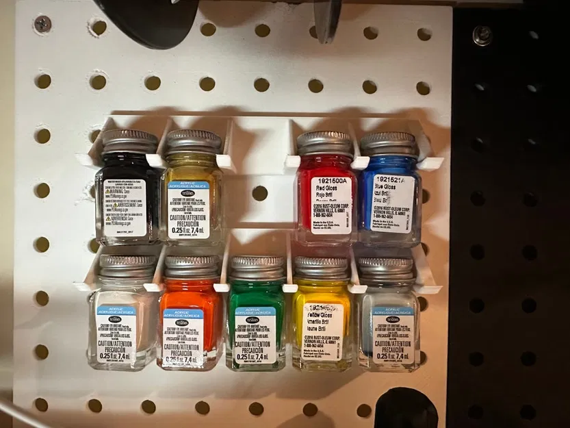 Giá Treo / Kệ Đựng Sơn Testors Cho Bảng Peg Board - Image 1