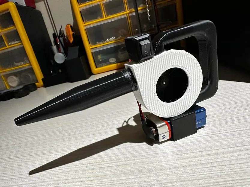 Máy thổi lá mini - Pin cố định + Hộp công tắc - Image 1