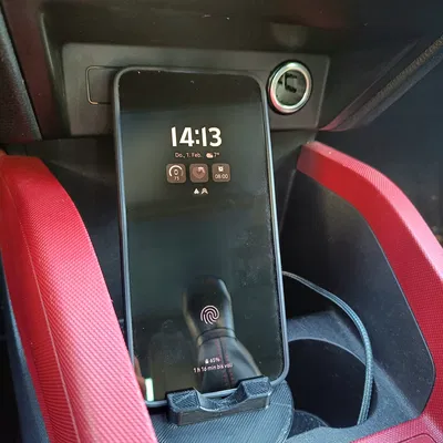 Giá đỡ điện thoại kiêm để ly [chỉnh tham số, Skoda Fabia 3]