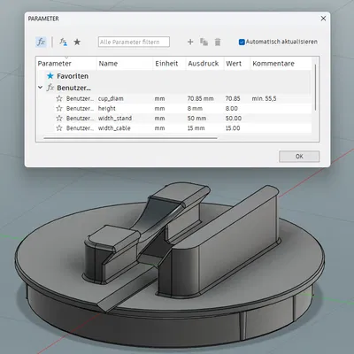Giá đỡ điện thoại kiêm để ly [chỉnh tham số, Skoda Fabia 3]