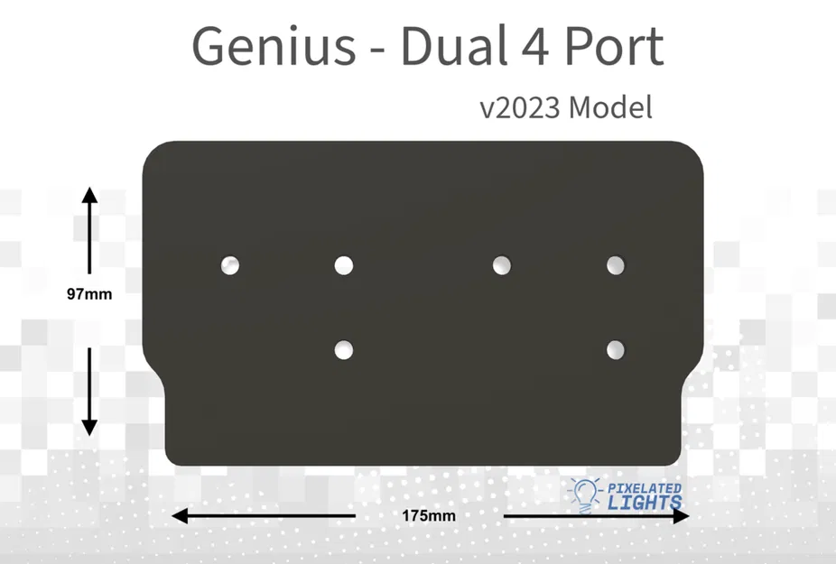 Giá đỡ PSU Genius (v2023) Bộ thu Thông minh Kép 4 Cổng cho PSU HP - Image 3