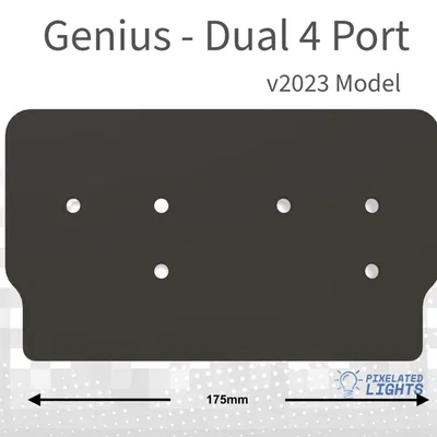 Giá đỡ PSU Genius (v2023) Bộ thu Thông minh Kép 4 Cổng cho PSU HP