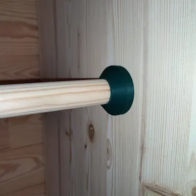 Giá Đỡ Cuối Ống / Thanh Tròn 25mm - Không Lộ Vít!