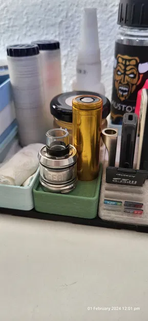 Đế Pin 18650 + Chân Đứng Đầu Đốt Atomizer 24-25mm - Image 1