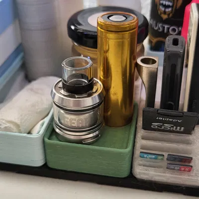 Đế Pin 18650 + Chân Đứng Đầu Đốt Atomizer 24-25mm