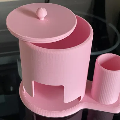 Khay Đựng Đĩa Tẩy Trang và Tăm Bông