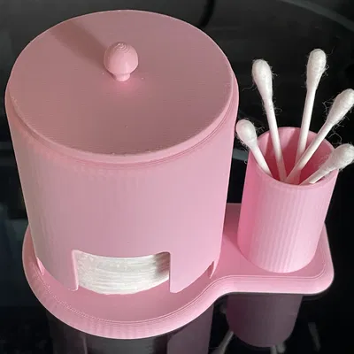 Khay Đựng Đĩa Tẩy Trang và Tăm Bông