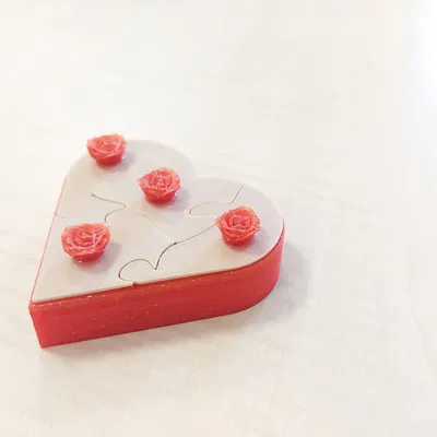 Hộp trang sức xếp hình trái tim (Valentine)