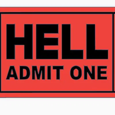 Móc Khóa "Vé Đến Địa Ngục"