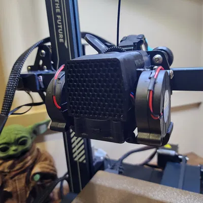 ELEGOO NEPTUNE 3 PRO/PLUS/MAX DUAL 5015 QUẠT THỔI CHỤP VỚI NGÀM CAMERA VÒI PHUN 8MM