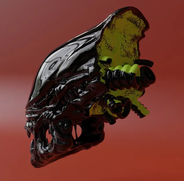 Tượng Xenomorph - Mô hình 3D - Image 3