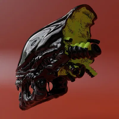 Tượng Xenomorph - Mô hình 3D