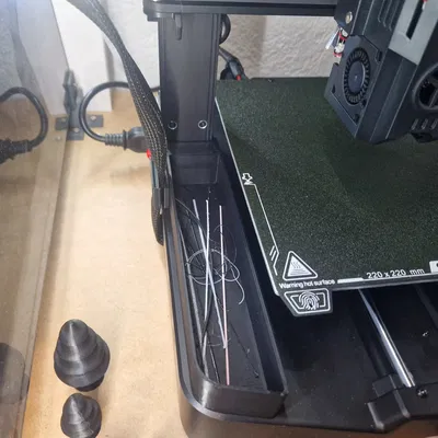 Khay Tháo Rời & Giá Đỡ Dây Cáp + Nắp Cho Ender 3 v3 KE / SE