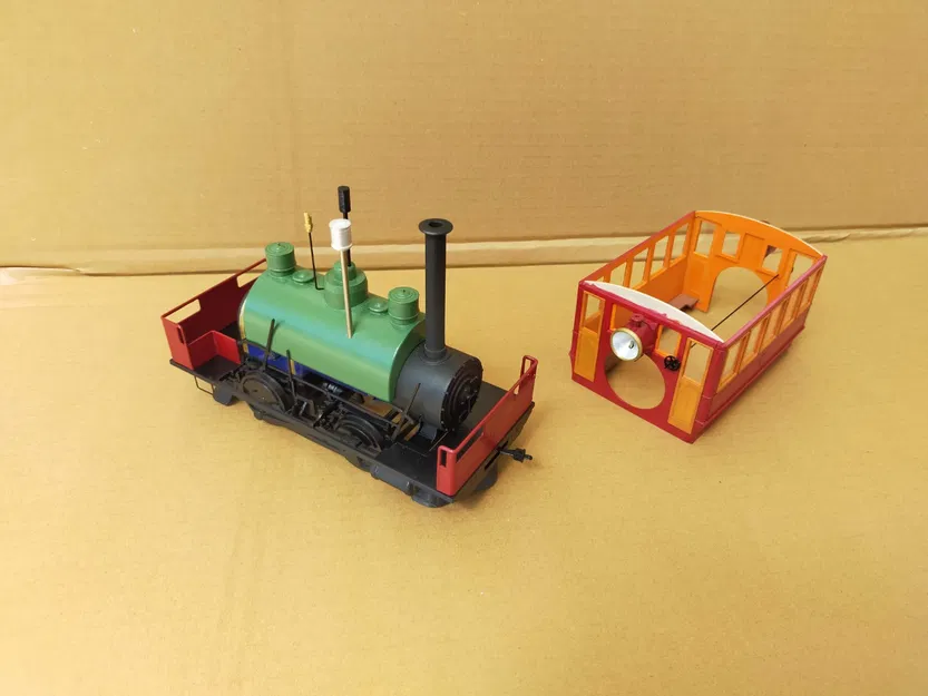 Mô Hình Xe Điện Hơi Nước Baldwin 1891 Tỷ Lệ 1:25 - Image 3