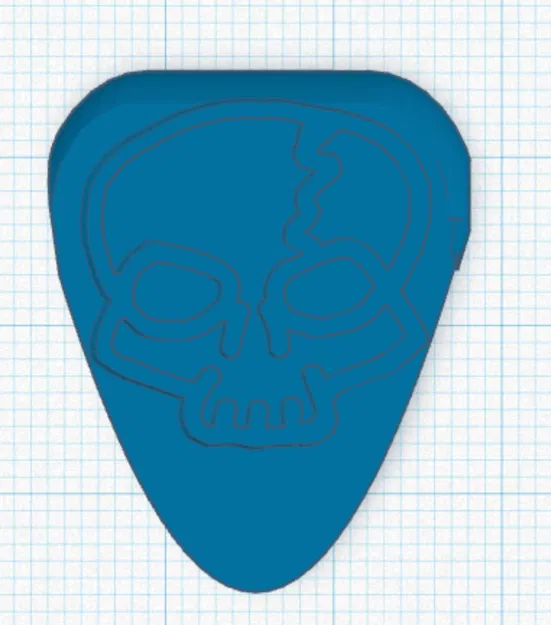 Pick Đàn Guitar Hình Đầu Lâu - Image 1