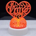 Chân đèn Trà Hình Trái Tim "Love" (Cưới, Kỷ Niệm, Valentine) - Thumbnail 4