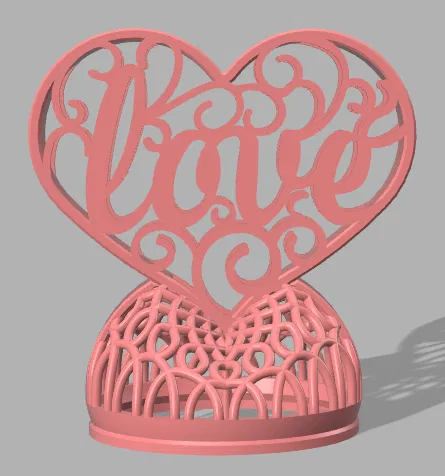 Chân đèn Trà Hình Trái Tim "Love" (Cưới, Kỷ Niệm, Valentine) - Image 7