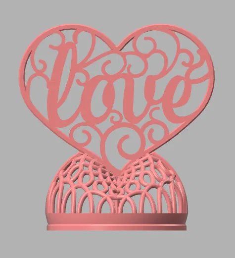 Chân đèn Trà Hình Trái Tim "Love" (Cưới, Kỷ Niệm, Valentine) - Image 8