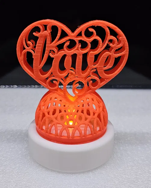 Chân đèn Trà Hình Trái Tim "Love" (Cưới, Kỷ Niệm, Valentine) - Image 10