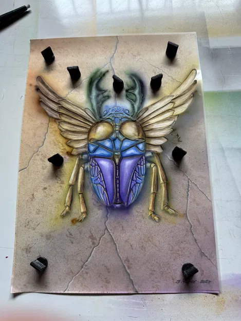 Chân Đế Nam Châm Giữ Giấy Airbrush - Image 1