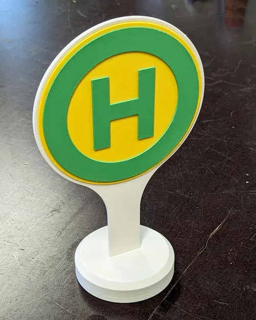 Biển Dừng Xe Buýt - Busthaltestelle Schild - Image 1