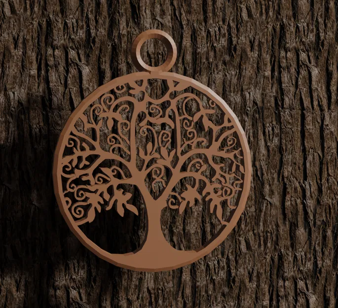 Mặt Dây Chuyền Yggdrasil Phong Cách Viking - Image 1