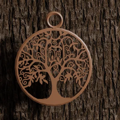 Mặt Dây Chuyền Yggdrasil Phong Cách Viking