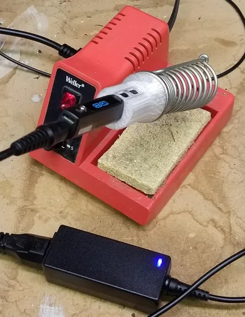 Tay cầm mỏ hàn TS100 kiểu Weller - Image 1