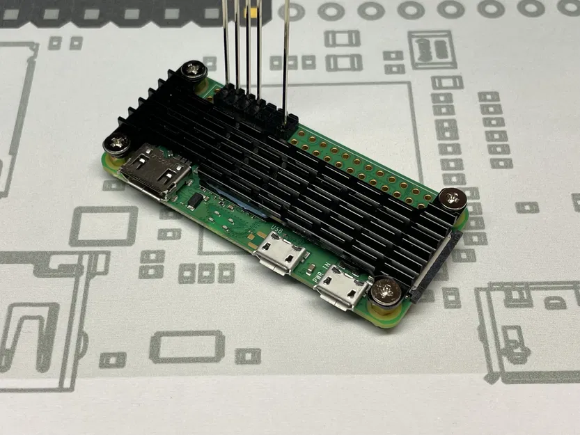 Giá đỡ Raspberry Pi Zero 2 W + Heatsink cho Prusa i3 MK3S Prusa Link - Image 2