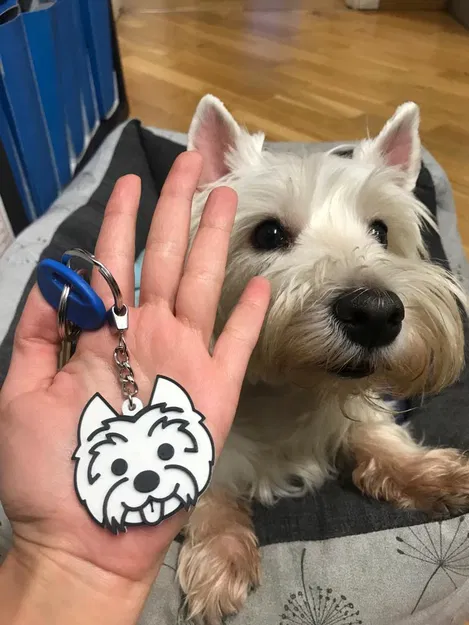 Móc Khóa Chó Westie - Image 2