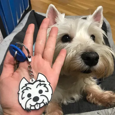Móc Khóa Chó Westie