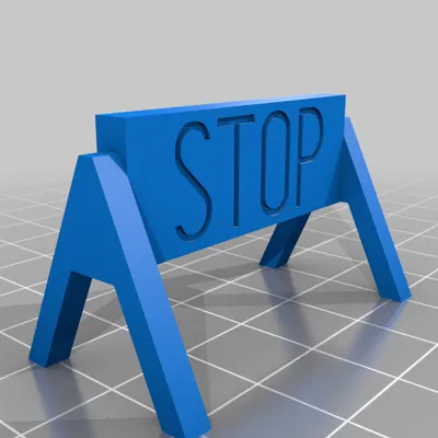 Cọc tiêu đồ chơi (STOP) - Biển báo dừng đồ chơi