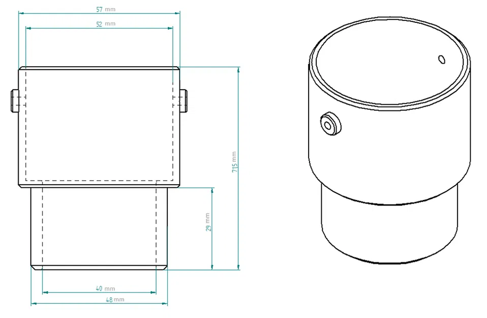 Ống nối giảm khí thải - Bộ chuyển đổi ống thông hơi - Image 3