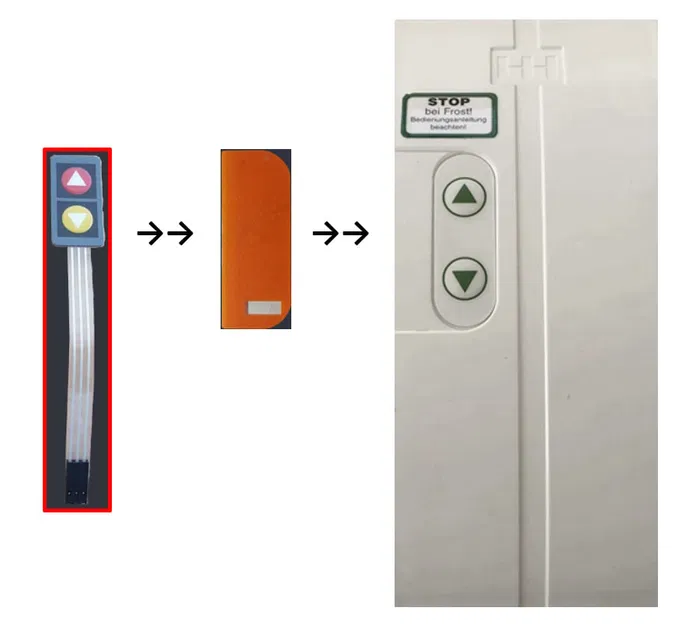 Phụ kiện nhét hộp điều khiển cửa cuốn - Rolladen Steuerbox Einsatz - Image 1