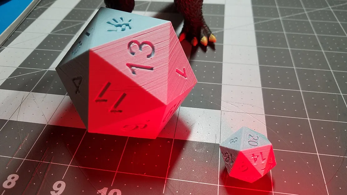 Con Xúc Xắc D20 Khổng Lồ Trang Trí Có Thể Lăn Được Cho Vui! - Image 1