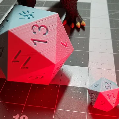 Con Xúc Xắc D20 Khổng Lồ Trang Trí Có Thể Lăn Được Cho Vui!