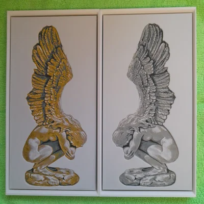 Thiên Thần Ngồi Kiết Già Hueforge - Dễ In