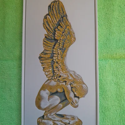 Thiên Thần Ngồi Kiết Già Hueforge - Dễ In