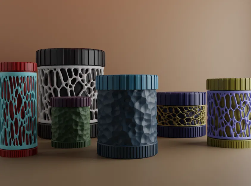 Hộp Đựng Có Chèn Voronoi - Image 1