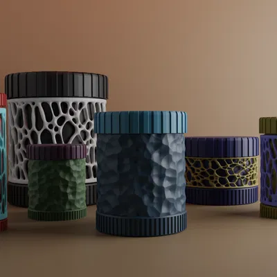 Hộp Đựng Có Chèn Voronoi