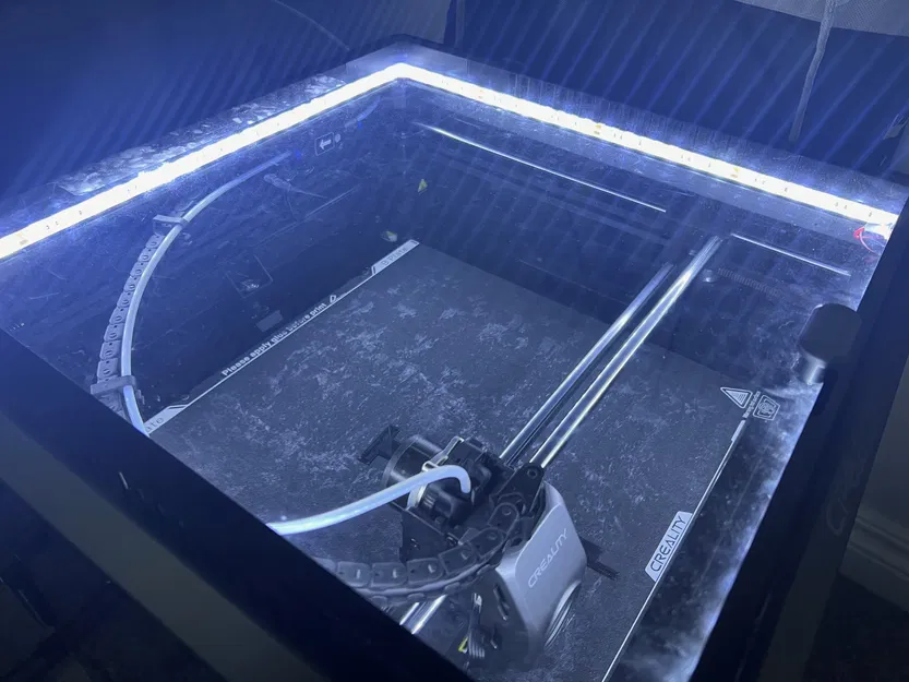 Bộ Nâng Nắp Creality K1 Max Có Rãnh Đèn LED - Image 1