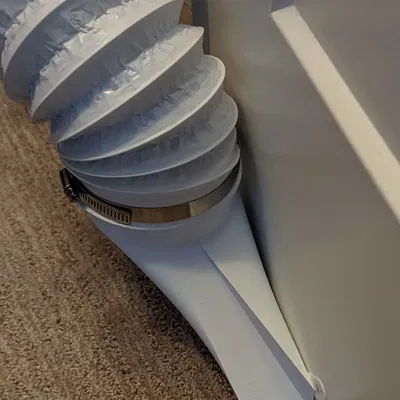 Bộ chuyển đổi ống gió dưới cửa 4"