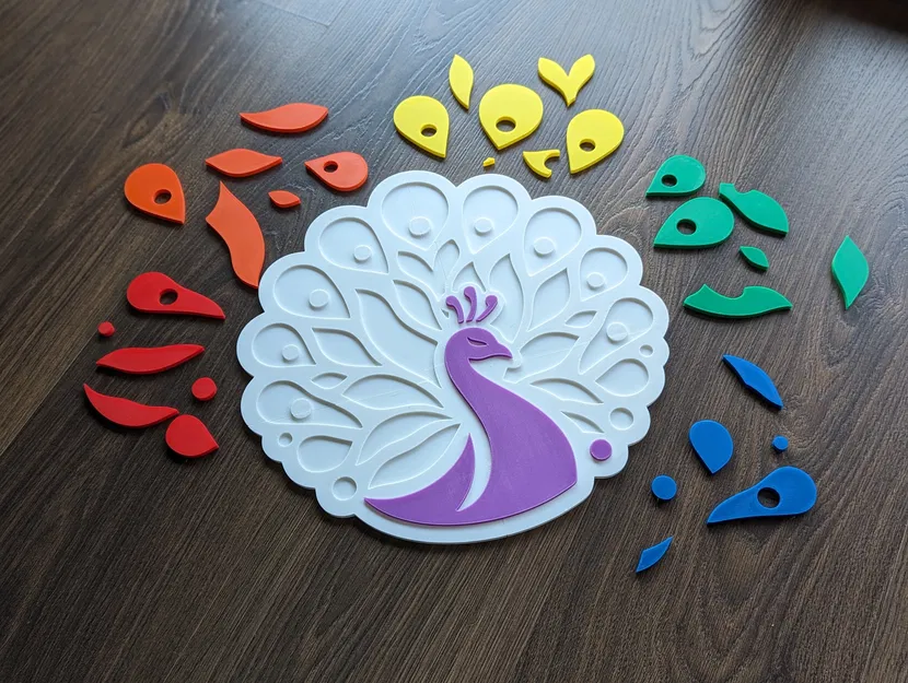 Logo Chim Công Tái Hiện Đầy Sắc Màu - Image 2