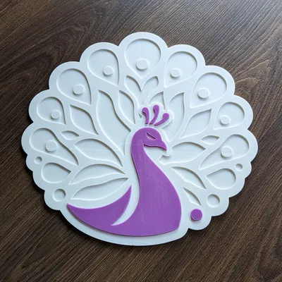 Logo Chim Công Tái Hiện Đầy Sắc Màu