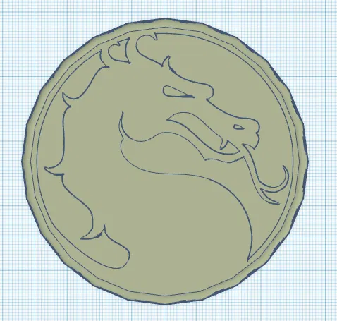 Đế Lót Ly - Logo Mortal Kombat - Image 1