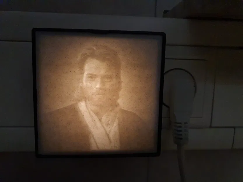 Đèn ngủ Obi Wan - IKEA MÖRKRÄDD - ảnh khắc họa - Image 1