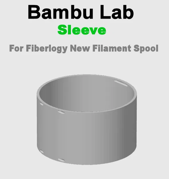 Ống lót cho Cuộn sợi mới Fiberlogy - Tương thích với Bộ chuyển đổi & Quấn sợi Bambu Lab - Image 3